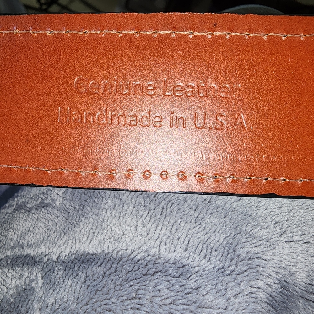Men's Leather Belt - Picture 8 of 8